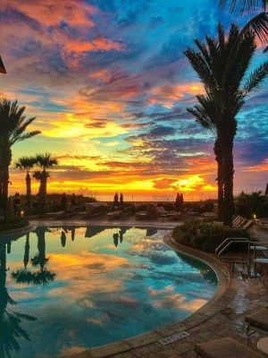 Tramonto a Clearwater florida